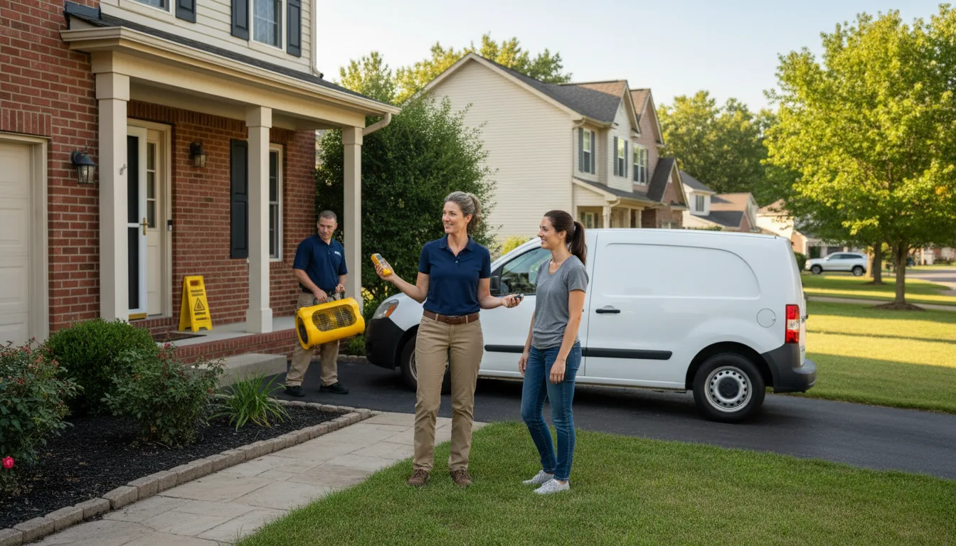 Residential water damage restoration in North Loup, NE